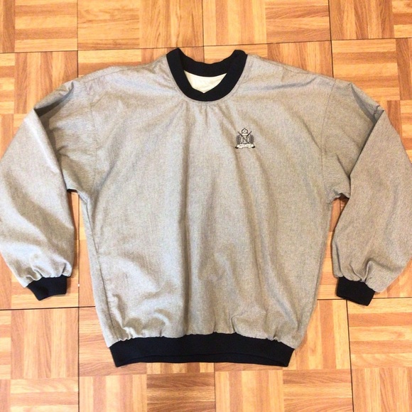 Jack Nicklaus Mens Crossover V-Neck Wind Shirt - Picture 6 of 7